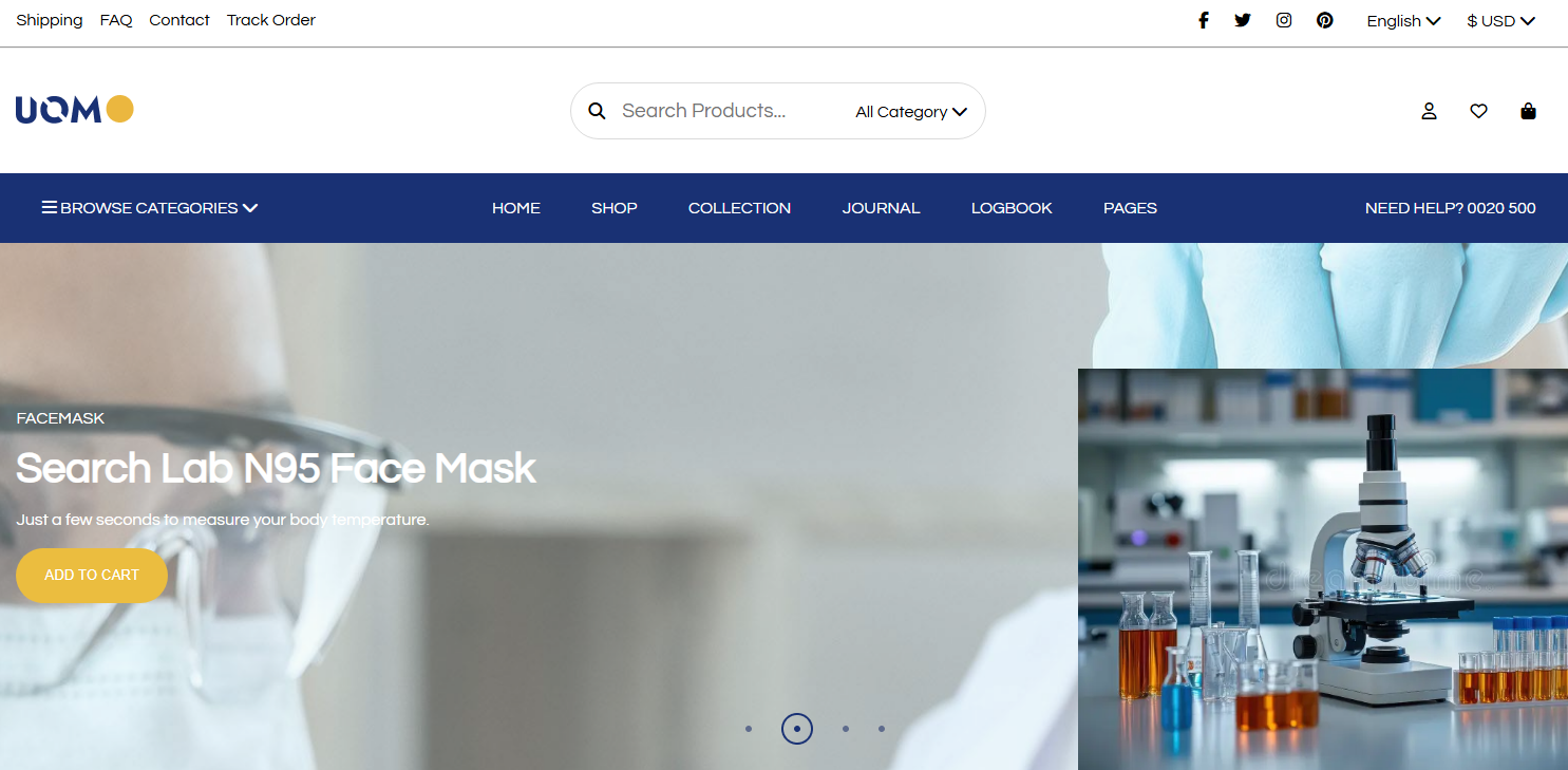 image of a medical webshop