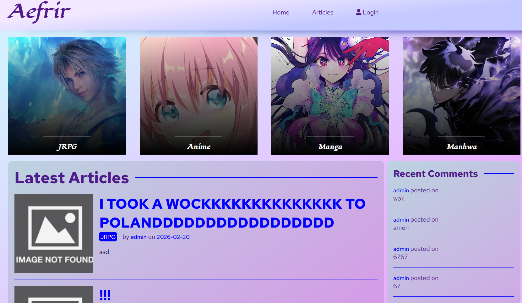 anime webblog
